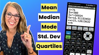 Unlock Statistics with Your TI-84!  Mean, Median, and More