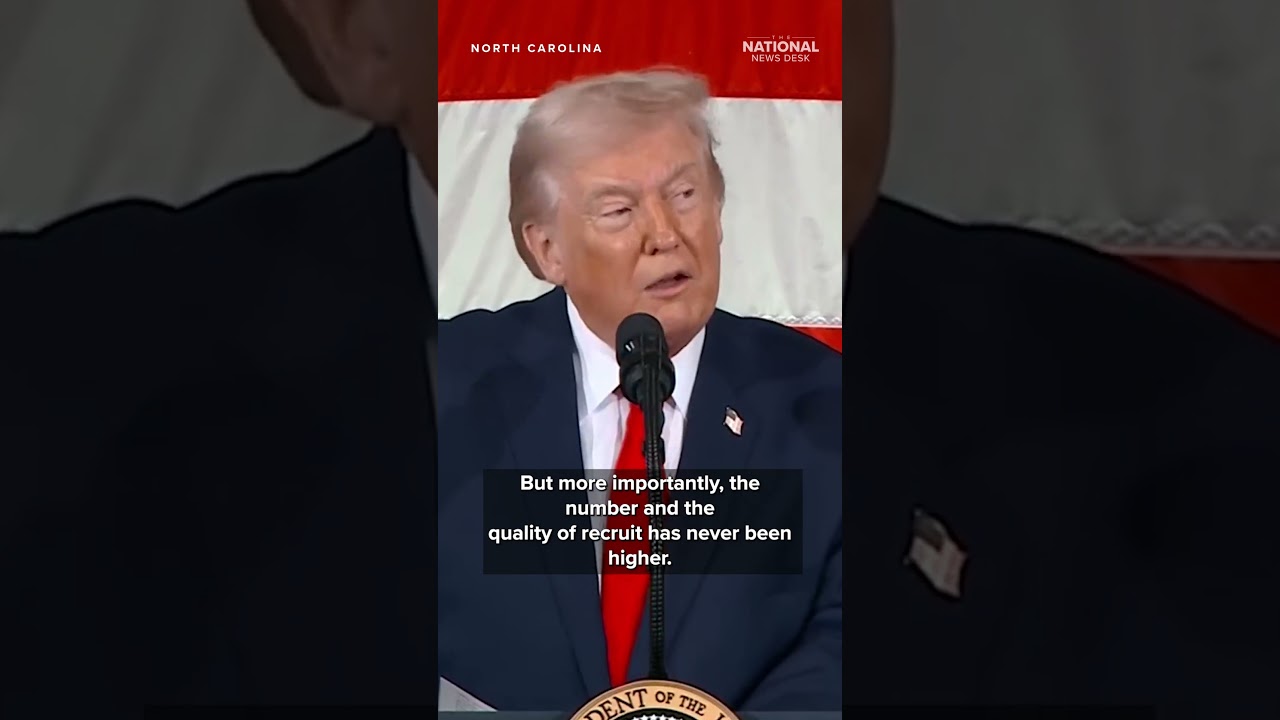 Trump says US Army shattered annual recruitment goal