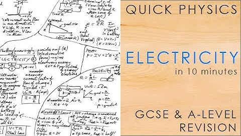 All of ELECTRICITY in 10 minutes - GCSE & A-level Physics Revision Mindmap