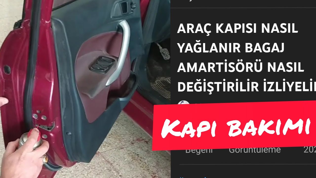 ARAÇ KAPISI NASIL YAĞLANIR BAGAJ AMARTİSÖRÜ NASIL DEĞİŞTİRİLİR İZLİYELİM