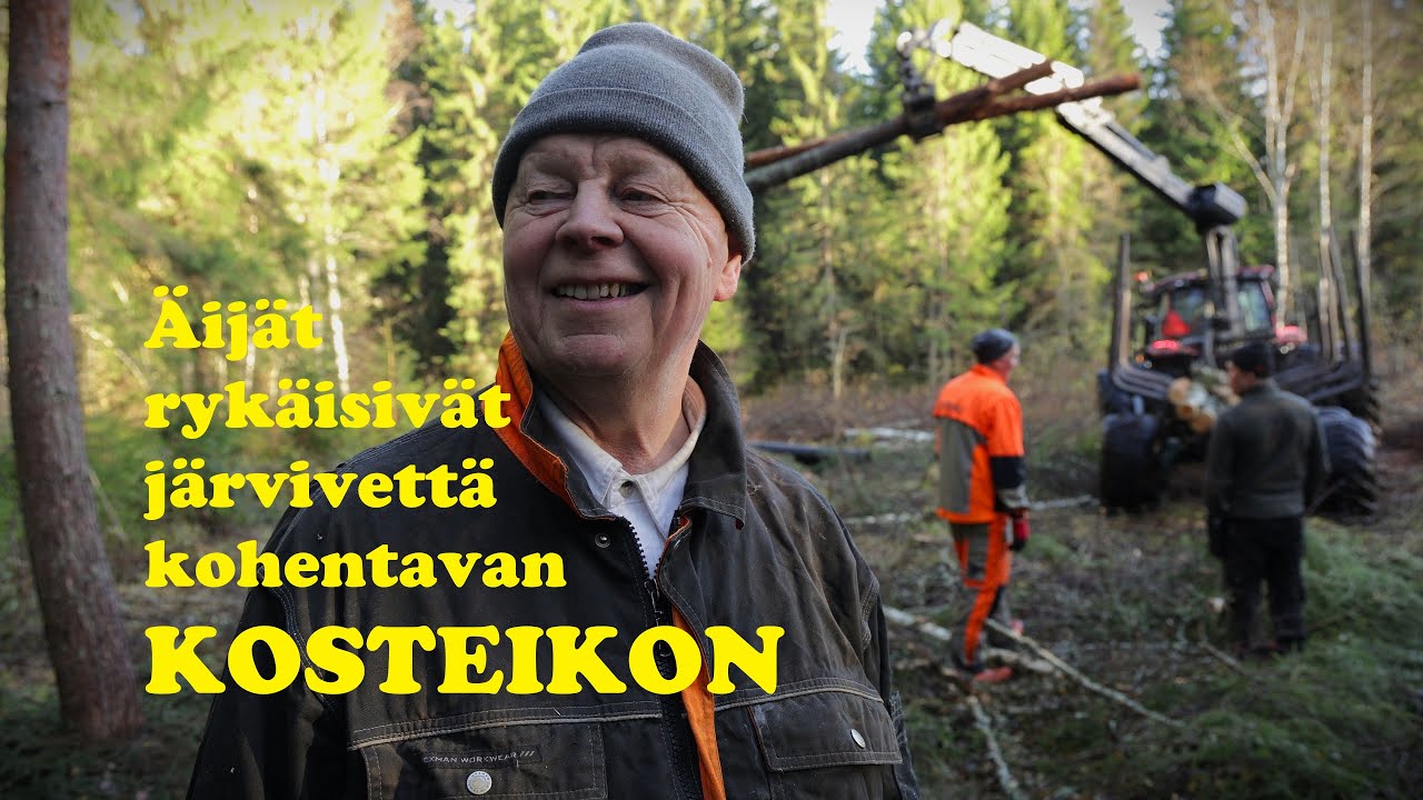 Riuskaa kökkätyötä upottavassa metsässä - Näin syntyy järvelle tärkeä kosteikko