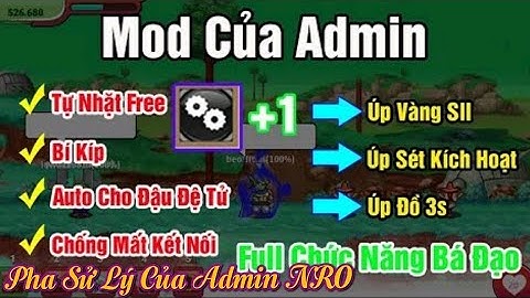 Ngọc Rồng Online - Cách Namec Up Cày Vàng Bằng Mod Của Admin Tự Động Luyện Tập Miễn Phí NRO