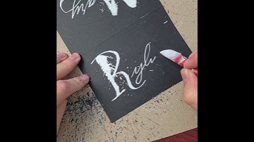 Splatter Calligraphy Name Request no.113 (saved this one haha)