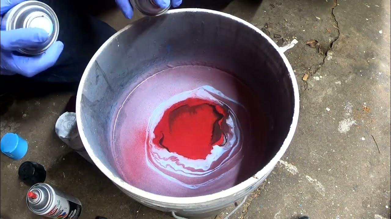 How to hydro dip Spray paint art YouTube