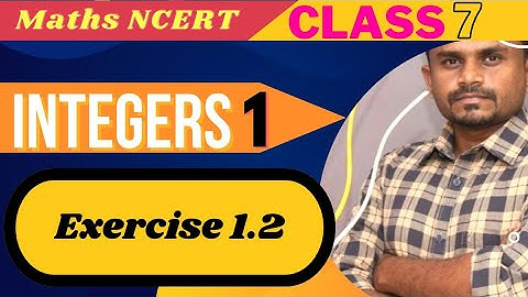 NCERT |GRADE 7 |MATHS |INTEGERS|EXERCISE 1.2 |SOLUTION WITH |TAMIL| EXPLANATION |