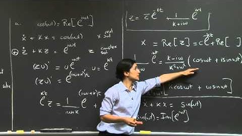 Sinusoidal Inputs | MIT 18.03SC Differential Equations, Fall 2011