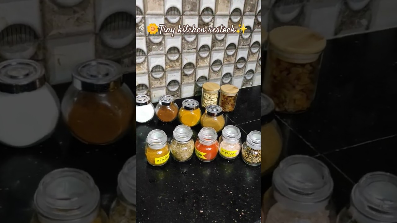 Tiny kitchen restock😍