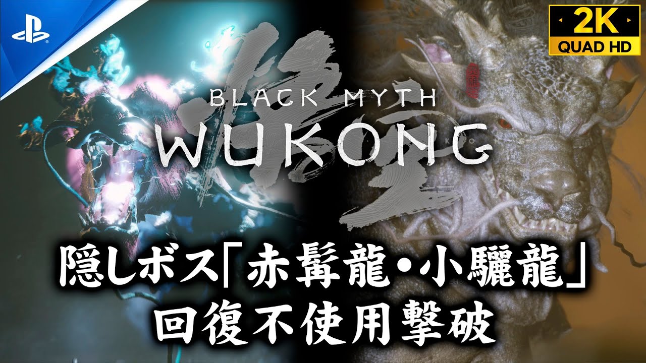【黒神話：悟空】隠しボス挑戦用アイテム「飛竜の鱗」入手、ボス「赤髯龍・小驪龍」回復不使用撃破【Black Myth: Wukong】