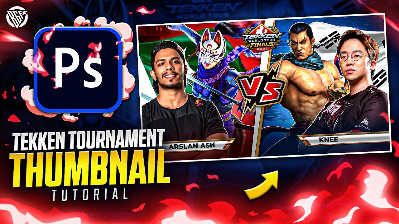 How To Make Tekken Tournament Thumbnail | Photoshop Tutorial | Urdu/Hindi | BOSS GFX