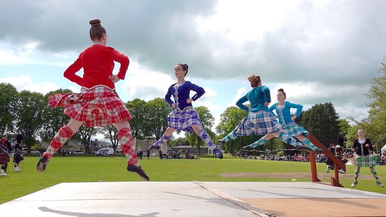 Highland Reel Scottish Dance competition during ther 2019 Oldmeldrum Sports  & Highland Games 