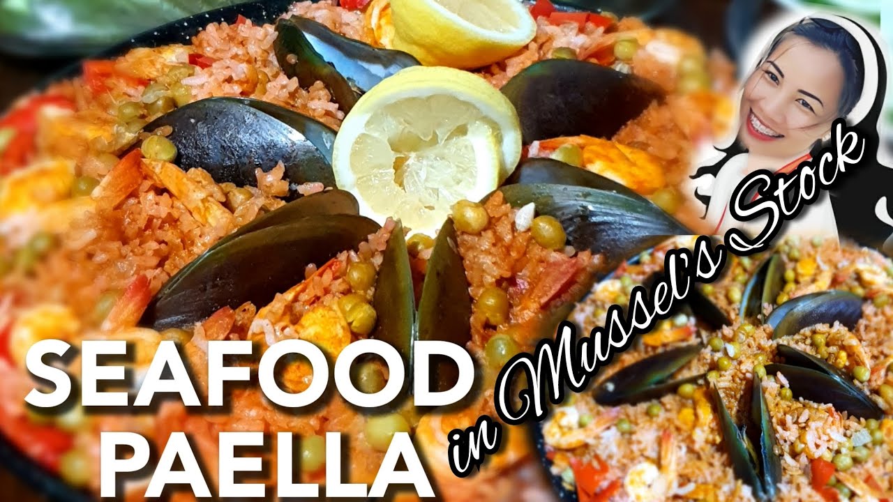 Seafood Paella Filipino Style lizdoeat YouTube