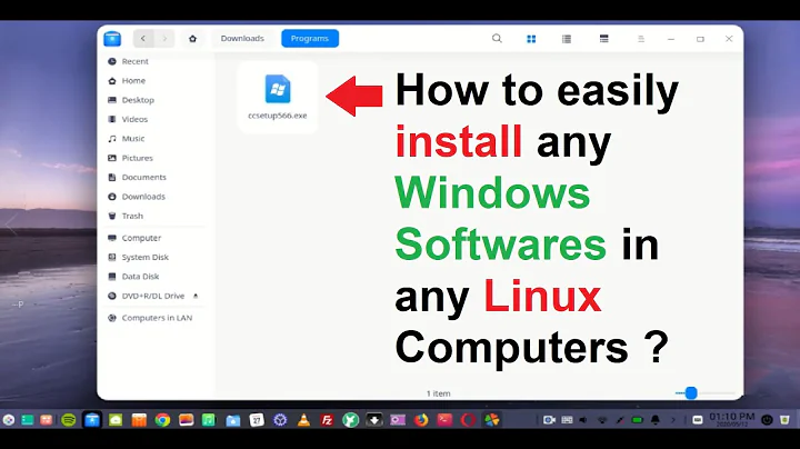 How to easily install any Windows Softwares in any Linux Computers ?