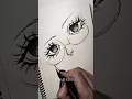 How to draw Cute Eyes Tutorial ✨ #drawingprocess #tutorials #sketch #howtodraw #eyes #cute #fypシ