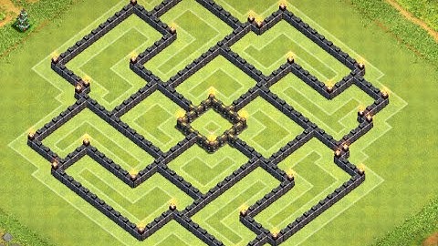 Clash of Clans - NEW TH9 Dark Elixir Farming Base With 2 Air Sweepers Speed Build