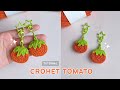 Crochet Tomato Keychain Tutorial Easy Cute Beginner Amigurumi