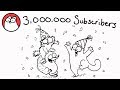 Simon&#39;s Cat celebrates 3 Million Subscribers! Thank you!