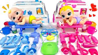 20 Minutes Satisfying with Unboxing Barbie Family Playset，Cute Pinkfong Ambulance Car Toys｜ASMR
