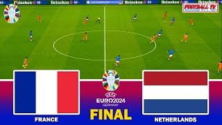 FRANCE vs NETHERLANDS - FINAL UEFA EURO 2024 | Full Match All Goals | eFootball PES Gameplay