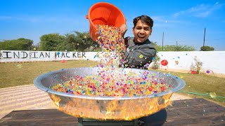 Orbeez Ball In Big Hot Frying pan - Interesting Results