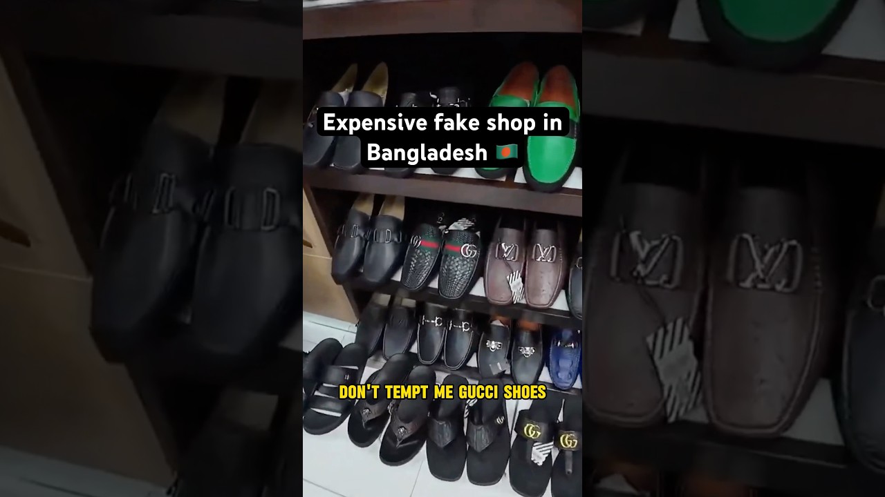 Crazy expensive shop for fake stuff in Bangladesh 