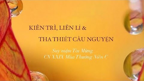 🙏🏼KIÊN TRÌ, LIÊN LỈ & THA THIẾT CẦU NGUYỆN 🕯| Suy Niệm Tin Mừng Chúa Nhật XXIX Thường Niên C