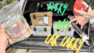 EDCC WHAT’s IN THE TRUNK Costco CoHo Bin 4Runner loadout