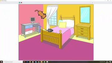 Interacción entre personajes del juego - Cambios de Fondo - Repeticiones en Scratch
