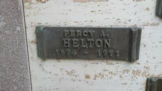 Actor Percy Helton Grave Pierce Brothers Cemetery Westwood Los Angeles California USA October 2022 Profile