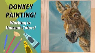 FULL TIME LAPSE Donkey Painting! Traceable Available! By: Annie Troe