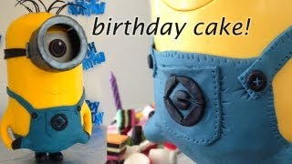 MINION CAKE, 3D cake by How To Cook That Ann Reardon