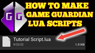 How To Make Game Guardian Lua Scripts For Any Games