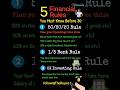 Important Financial Rules 🔥 | Personal Finance Shorts | TheRupeeTalks #shortsfeed #shorts #ytshorts