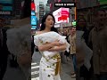 Model Sleepwalks with Pillow in Times Square 😴 | Funny Street Fashion Catwalk NYC