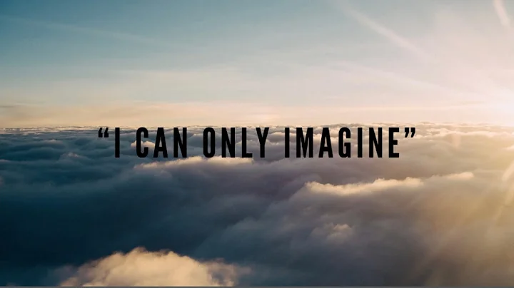 I Can Only Imagine (by Sarah Bradshaw -Tamela Mann...