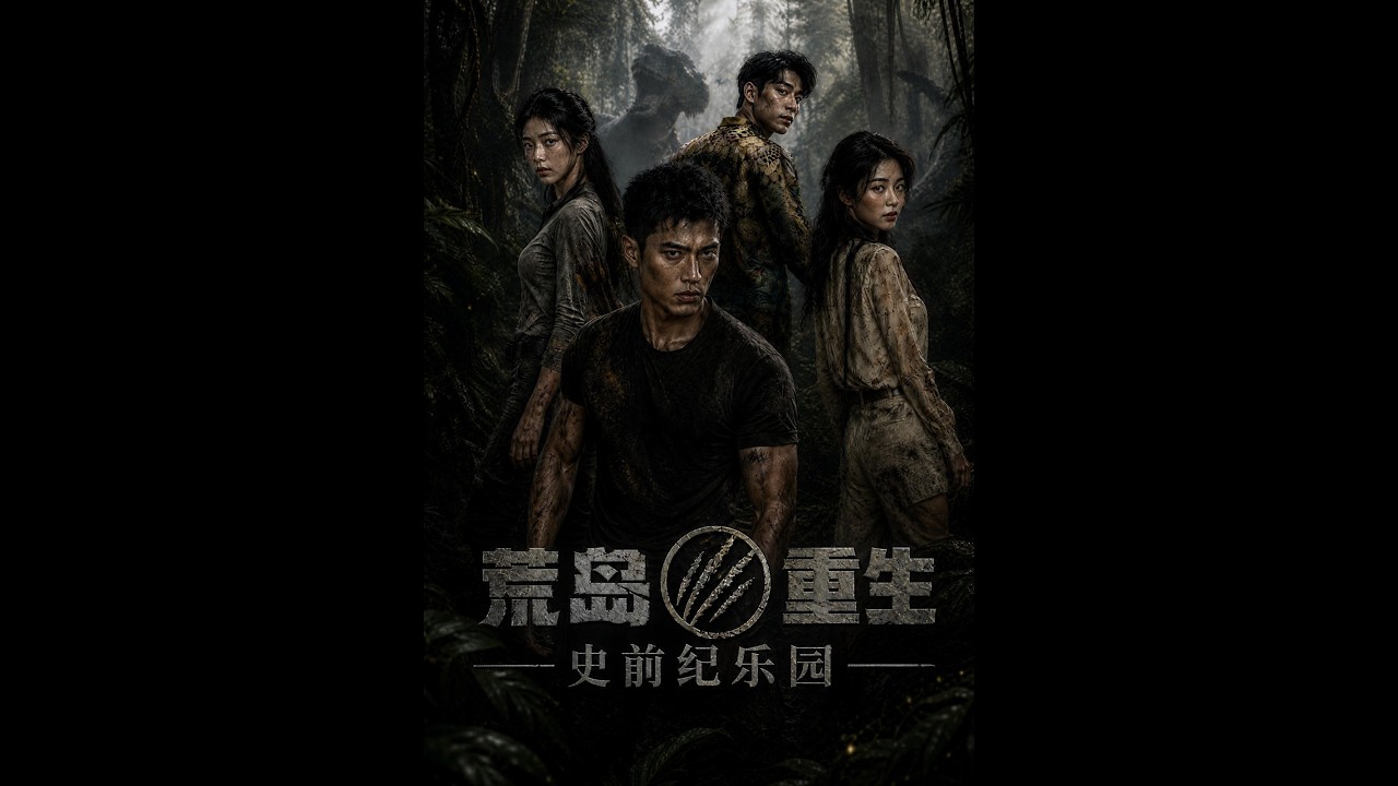 【一口气看完】《荒岛重生：史前纪乐园》#短剧 #AI短剧 #逆袭 #drama #爽剧 #鲨鱼先生