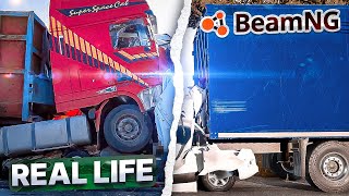 Аварии на реальных событиях в BeamNG.Drive #26