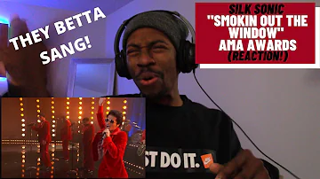 {THEM BOYS GOOD!!!} SILK SONIC "SMOKIN OUT THE WINDOW" LIVE AT AMA AWARDS REACTION