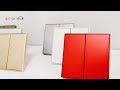 SATION KNX Smart Push Panel 4 Fold Frame