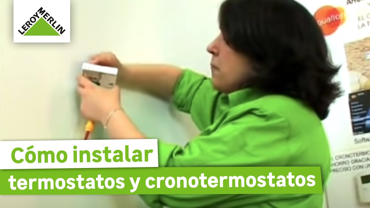 Instalar un crono termostato temporizador o programador