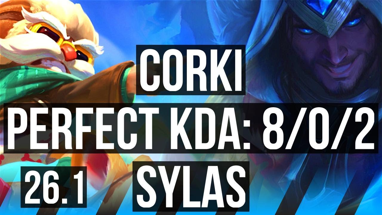 CORKI vs SYLAS (MID) | Perfect KDA: 8/0/2 | EUW Master | 26.1