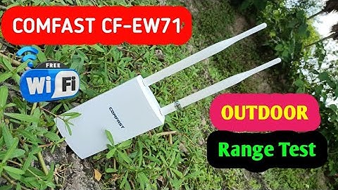 COMFAST CF-EW71 Outdoor WiFi Range Test | 360 Degree long range