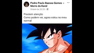 Goku se transformando em SSJ3 no Morro da Karol