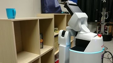 Toyota HSR robot pick&place by deep learning at Kyutech