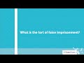 What is the tort of false imprisonment?