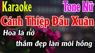 Cánh Thiệp Đầu Xuân Karaoke Tone Nữ Karaoke Lâm Organ - Beat Mới