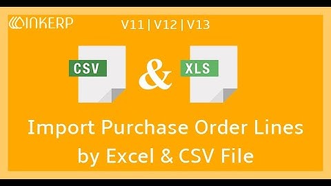 Import Bulk PO Lines from Excel or CSV File