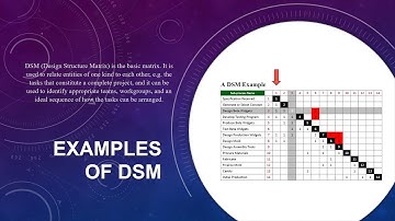 DESIGN STRUCTURE MATRIX   PRESENTATION MSIM ASU