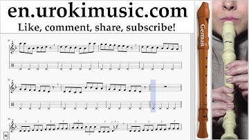 How to Play Recorder G. Miley Cyrus - Wrecking Ball Part#1 Melody School Learn Class Course