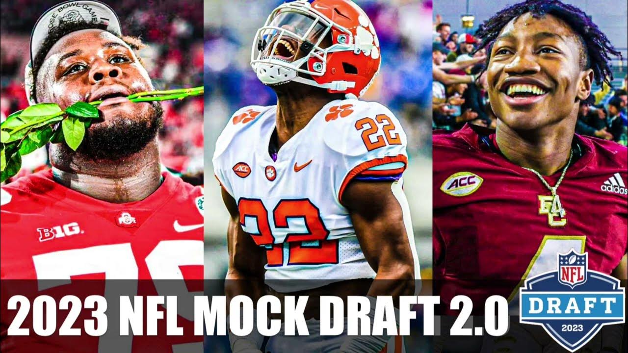 2023 NFL Mock Draft 2.0 Full First Round Mock Draft WITH Trades YouTube