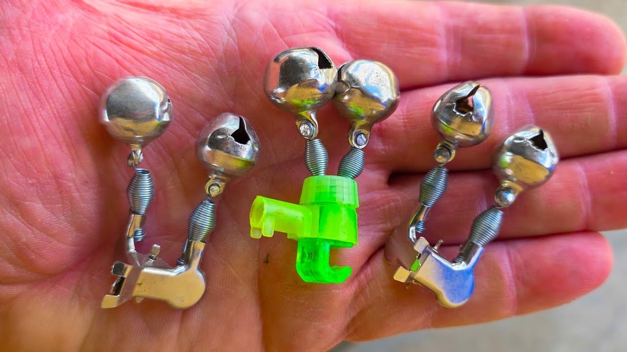 bells for fishing poles Fishing Rod Luminous Stainless Steel Alarm Bells Great for bank fishing and plunking for salmon Fishing Bells Rods